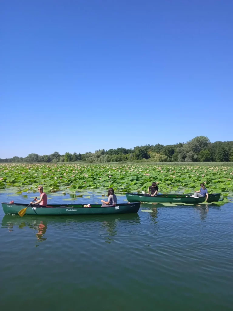 in foto delle persone che fanno una gita in kayak. un'idea regalo per la festa della mamma 2025.