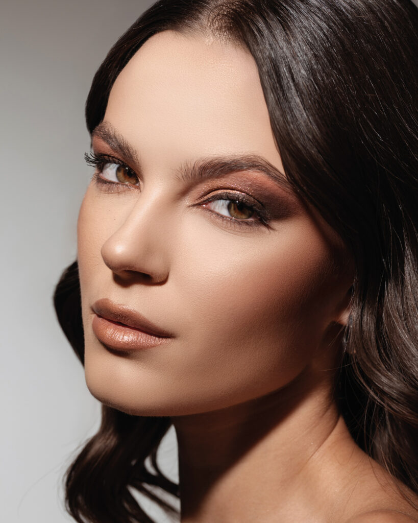 In foto il trend make-up realizzato con i prodotti Mesauda