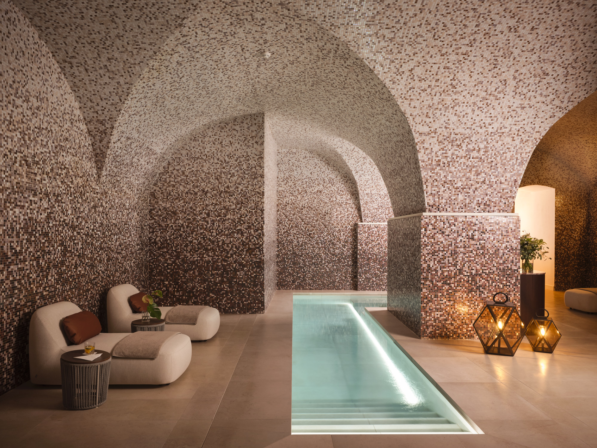 in foto un ambiente di vista ostuni sul wellness sotto natale
