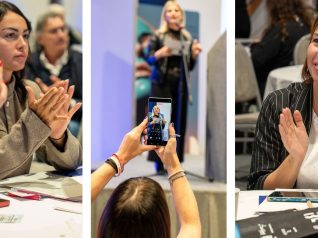 Immagini di estetiste che assistono al congresso di scienze estetiche e spa patrocinato da les nouvelles esthétiques italia durante IBL innovation beauty lab